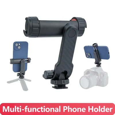 Multi-functional Phone Holder Vertical Shooting Mount DSLR Camera Monitor Mount Tripod Mount Clamp for Smartphone Vlog Shooting