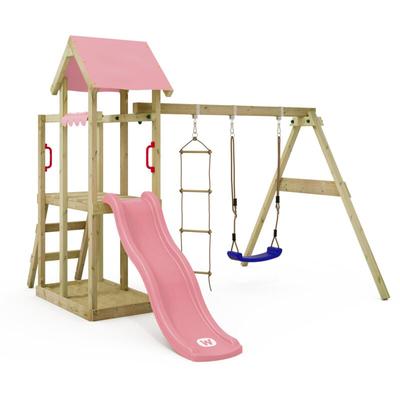 Wickey - Spielturm Klettergerüst TinyPlace mit Schaukel & Rutsche, Kletterturm mit Sandkasten, Image