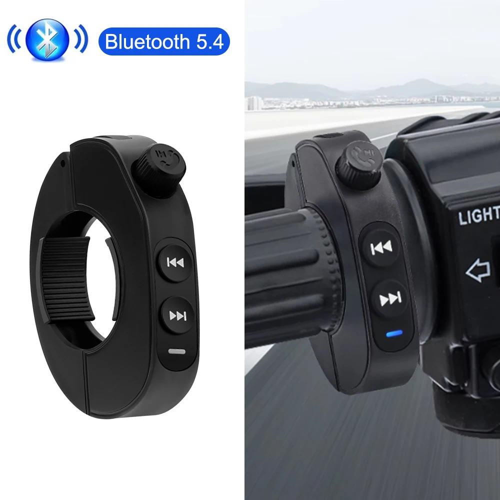 Drahtlose Bluetooth 5,3 media Taste Fernbedienung Motorrad Helm Kopfhörer Auto Lenkrad MP3 Musik Spielen Für Telefone Image