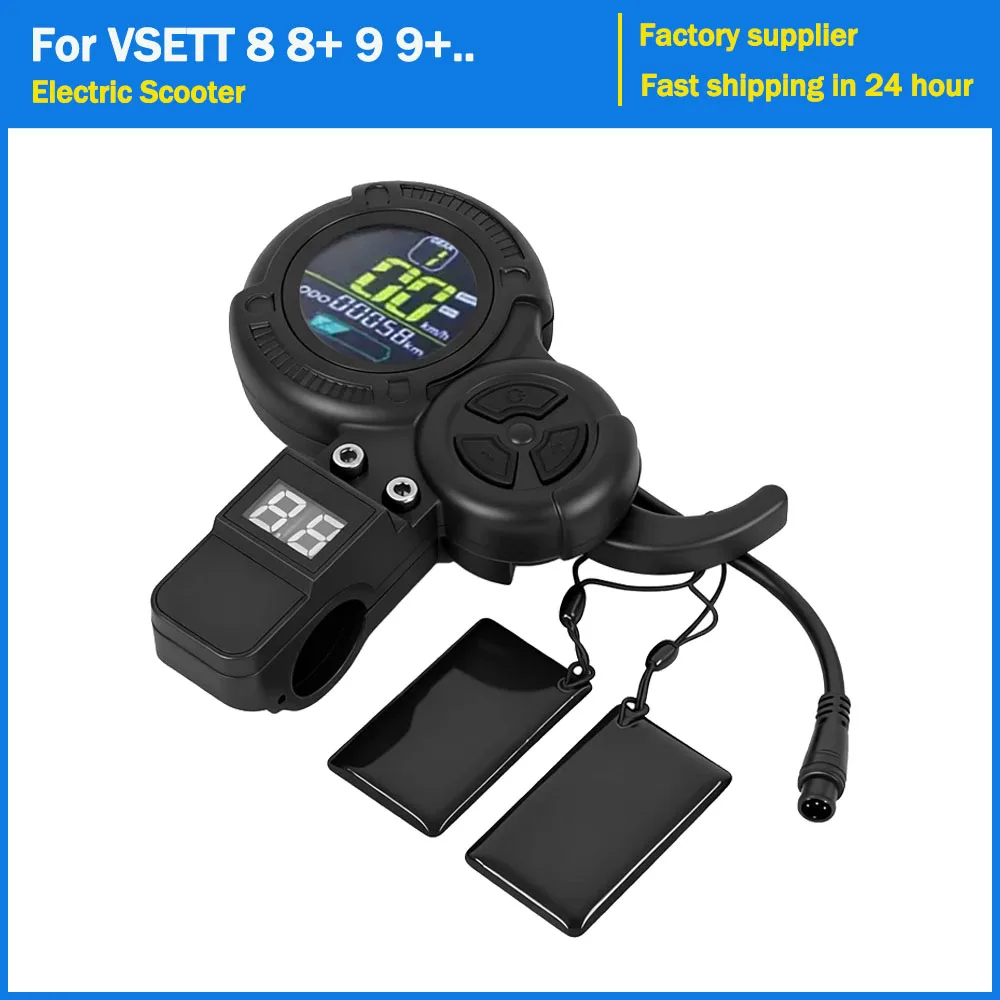 LCD Beschleuniger Drossel für VSETT 8 8 + 9 9 + Für NULL 8 9 10 8X 10X Z8PRO Elektrische Roller Display Drossel Geschwindigkeit Meter Kilometerzähler Image