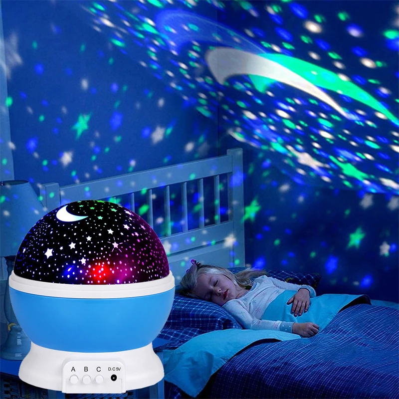 Sternenhimmel Projektor Nachtlicht Projektor Baby Lampe Dekor Rotierender Sternenkinderzimmer Mond Galaxy Projektor Tisch Nachtlampe