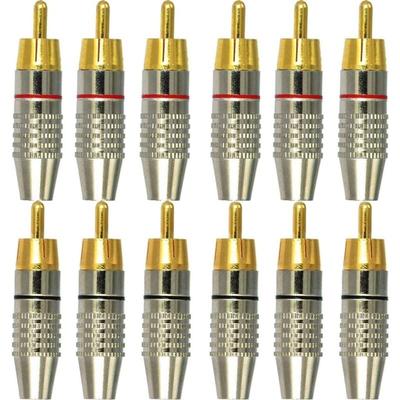 12PCS RCA-Stecker, RCA-Audio-Video-Anschlüsse, RCA-Terminal-Audio-Anschluss, Image