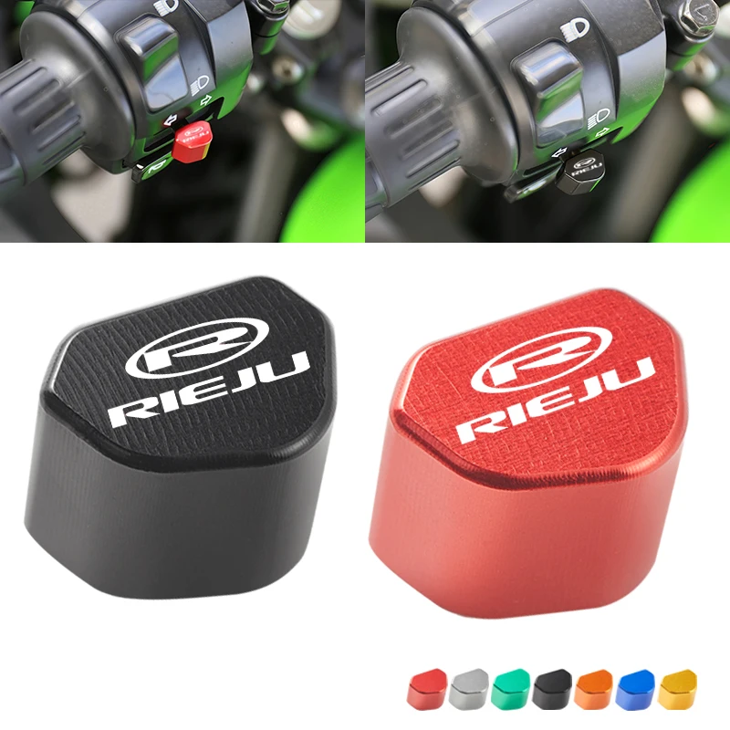 CNC Aluminium Motorrad Schalter Taste Blinker Schalter Schlüssel Kappe Für RIEJU AVENTURA 500 500I 125 Aventura 125 500 Zubehör Image