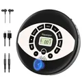 Walkman cd ricaricabile Discman con altoparlante lettore cd portatile con USB, protezione antiscivolo, auricolari inclusi, lettore cd per auto