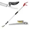 4.6-10 Ft Extendable Tree Pruner with Pole Saw, Tree Trimmers Long Handle Pruner Cut and Hold