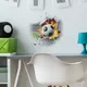Creativo muro rotto Fuoco Calcio Adesivi murali per soggiorno Sfondo Decor Murale Camera da letto Decorazione domestica Abbellisci decalcomanie