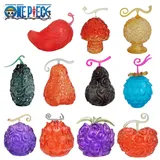 One Piece Devil Fruit Action Figure Toys Creative Anime Cartoon Gum-Gum Flame-Flame Op-Op Dark-Dark