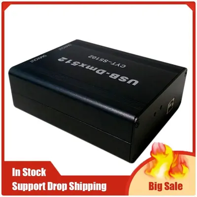 Black USB-DMX Controller Stage Lighting DMX512 Controller Support MA Onpc Freestyler+3D DJ USB DMX