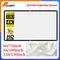60 72 84 100 120 150 inch HD Tripod Projector Screen W/ Stand 16:9 4K HD Portable Home Cinema for