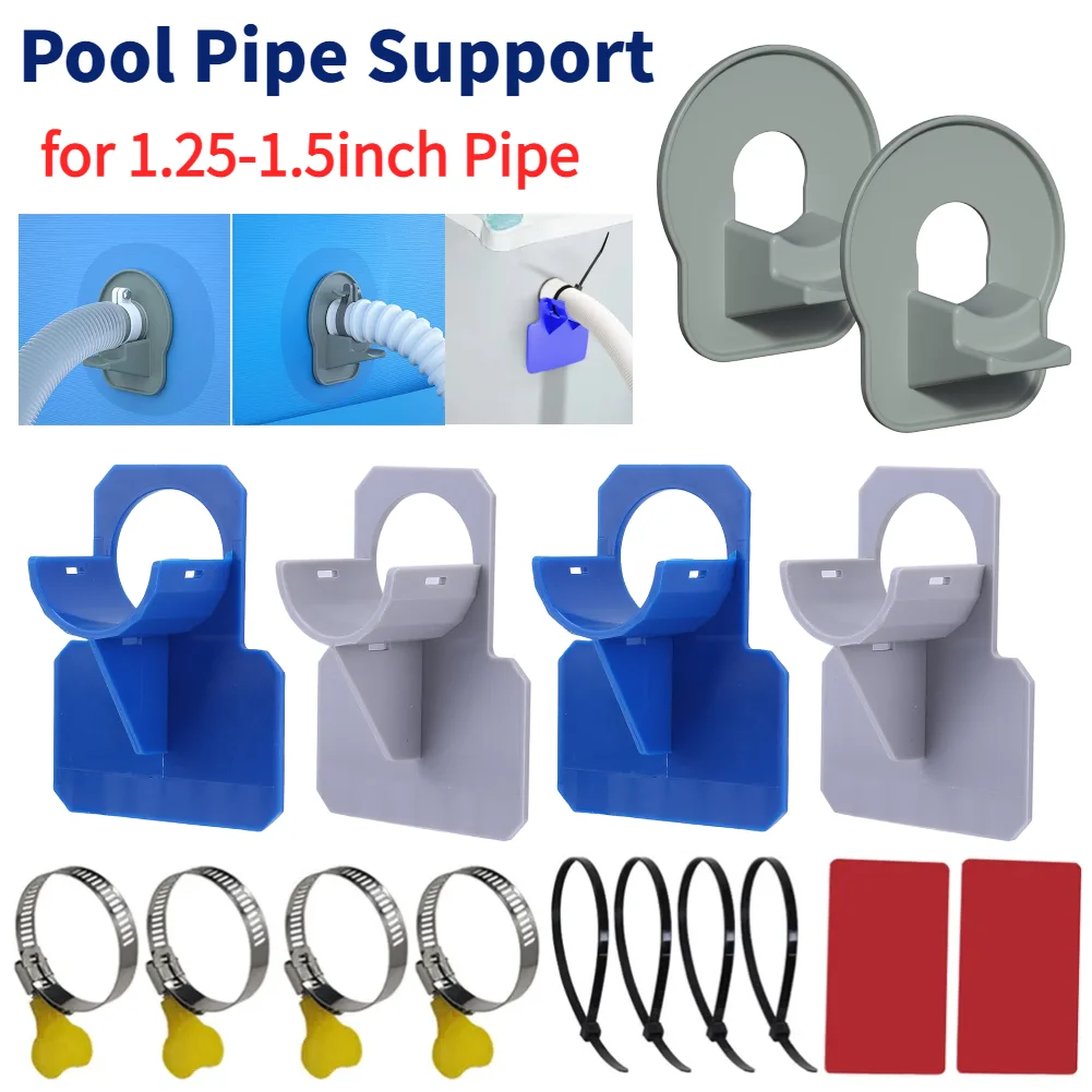 Support de fixation de tuyau de piscine, 1/2 pièces, pour piscine hors sol Intex 30-38mm, support de sortie de tuyau, accessoires