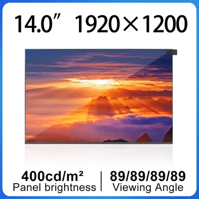 Original BOE NE140WUM-N62 14.0 Inch TTL LCD display screen 1920*1200 Brightness 400 For notebook