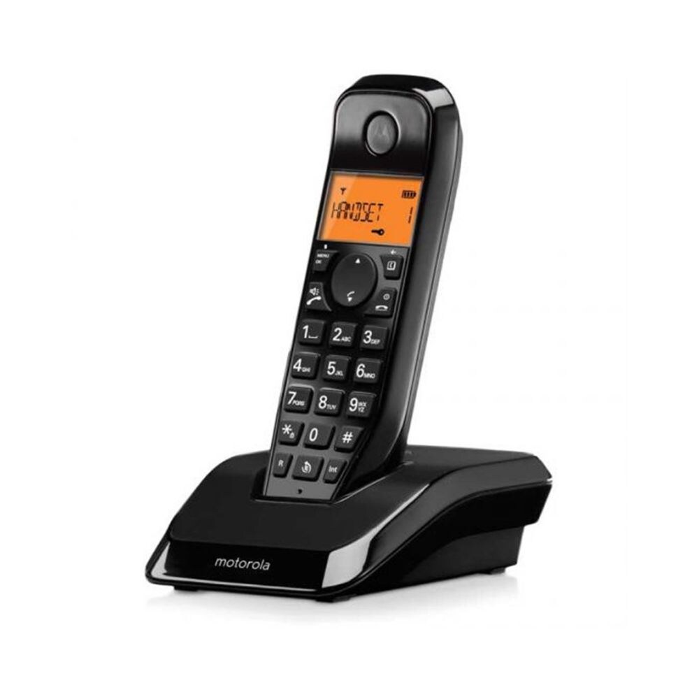 Motorola S1201 DECT-Telefon S12, Anrufsperre, Nicht-Stören, Freisprechen, 50 Kontakte, heller Bildschirm Image