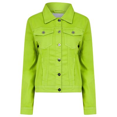 Coats / Jackets Feather Women's Stretch Cotton Denim Jacket in Green Glow - Amara Reya / 14 - Tokyo Laundry