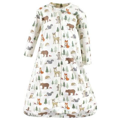 Hudson Baby Long Sleeve Cotton Jersey Sleeping Bag, Forest Animals