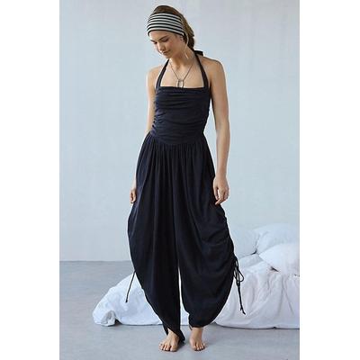 Sunkissed Ruched Barrel Leg Jumpsuit - Blue - Out From Under Jumpsuits