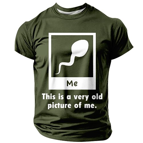 Homme Humour pour adultes T-shirt Manche Courte T-shirt Impression 3D Col ras du cou Chemise Mode Quotidien Rue Occasionnel Quotidien Noir Rouge Bleu Été Printemps Toutes saisons Vêtement Tenue S M L