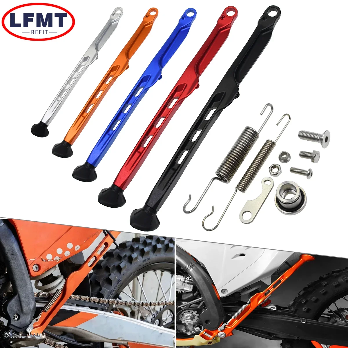 2024 NEUE Motorrad Zubehör Fuß Side Kick Ständer Für KTM XC XC-F EXC 300 EXC-F 125-500 HUSQVARNA TE FE TX FX GASGAS EX EC ES Image