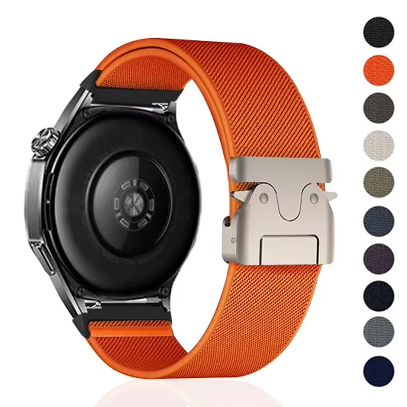Nylon-Schlaufenband für Samsung Galaxy Watch 6/5/pro/4/Classic/active 2 43-47-44 mm 20 mm/22 mm Sportarmband Huawei GT 4/2/e/3 Armband Image