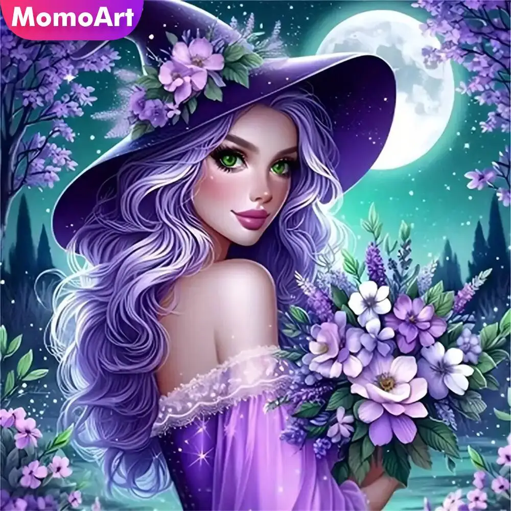 Momoart Bär Diamant Mosaik Tier voller Runde Diamant Malerei Mond Stickerei neue Ankunft handgemachte Hobby Image