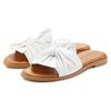 Pantolette LASCANA "Mule, Sandale, offener Schuh", Damen, Gr. 39, weiß, Obermaterial: 100% Lammleder. Futter: 100% Schweinsleder. Decksohle: 100% Rindsleder. Laufsohle: 100% Synthetik, unifarben, modisch, Schuhe, aus Leder