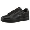 Sneaker CALVIN KLEIN JEANS "CLASSIC CUPSOLE MONO LTH", Herren, Gr. 47, schwarz, Leder, Lederimitat, unifarben, sportlich, Schuhe, Freizeitsneaker, Halbschuh, Schnürschuh in klassischer Optik