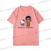 Hello Kitty Bruno Mars Mic Wave Rosa T-Shirt Jungen Mädchen Sommermode Tops Hip Hop Stil