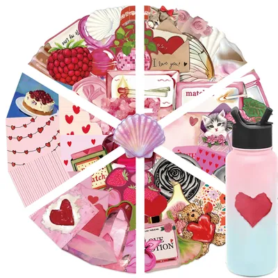 50pcsPink Girlhood INS Ästhetische Aufkleber Set Wasserdichte DIY Aufkleber für Telefon Fall Koffer Skateboard Nette Graffiti Dekorationen Image