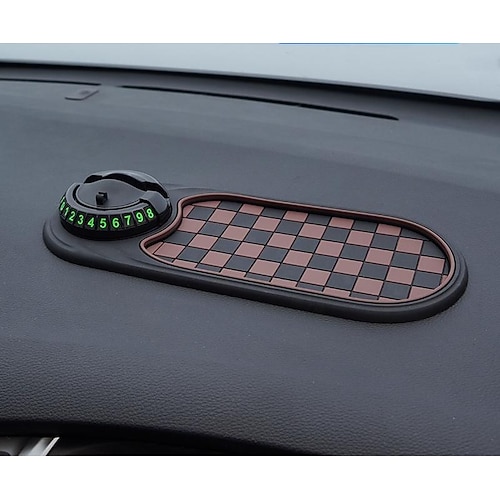 Multifunktions-Antirutschmatte fürs Auto, neuer multifunktionaler Handyhalter fürs Armaturenbrett, universell drehbares Anti-Rutsch-Pad fürs Armaturenbrett mit temporärer Parknummer Image