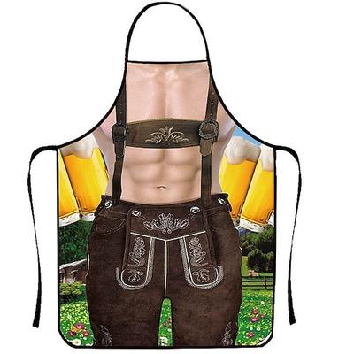 Oktoberfestbier Kostüm Schürze Dirndl Lederhosen Oktoberfest / Bier Bayerisch Bayerisches Paar Wiesn Traditioneller Stil Wiesn Herren Damen Party Bier Festival Stoff im traditionellen Stil Schürze Image