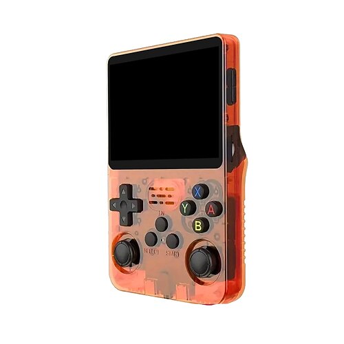 R36s Handheld-Spielkonsole 3,5-Zoll-IPS-Bildschirm Retro-Spielkonsole Linux-Systembildschirm Tragbarer Taschen-Videoplayer Reiseutensilien 64 GB und 128 GB extra großer Speicher Image