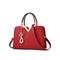 Damenhandtasche aus Kunstleder mit Perlenanhänger – elegante geometrische Tragegriffe und Umhängetasche fürs Büro, den täglichen Weg zur Arbeit und formelle Anlässe