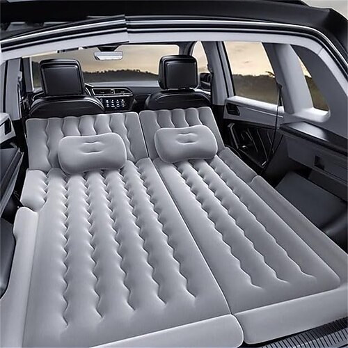 Auto-Luftmatratze, aufblasbare Auto-Luftmatratze mit Pumpe, verdicktes Rücksitz-Reisebett, tragbare Isomatte Image