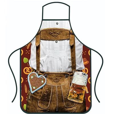 Oktoberfestbier Kostüm Schürze Dirndl Lederhosen Oktoberfest / Bier Bayerisch Bayerisches Paar Wiesn Traditioneller Stil Wiesn Herren Damen Party Bier Festival Stoff im traditionellen Stil Schürze Image