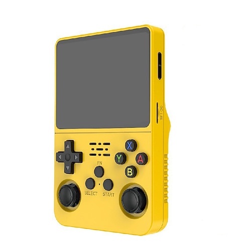 R36s Handheld-Spielkonsole 3,5-Zoll-IPS-Bildschirm Retro-Spielkonsole Linux-Systembildschirm Tragbarer Taschen-Videoplayer Reiseutensilien 64 GB und 128 GB extra großer Speicher