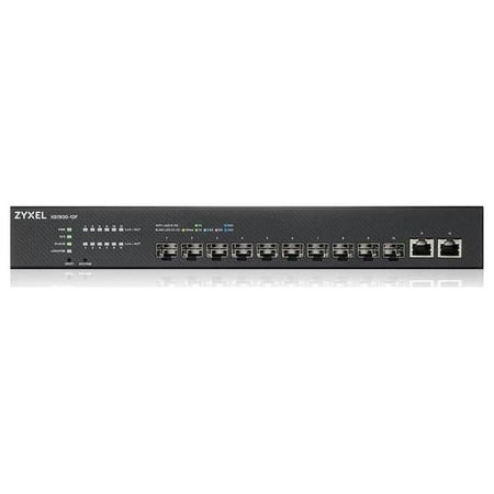 ZYXEL 10-port 10G Smart Managed Fiber Switch with 2 Multi-Gigabit Ports - 2 Ports - Manageable - 10 Gigabit Ethernet - 10GBase-T 10GBase-X - 3 Layer Supported - Modular - 24.90 W Power Consumption -