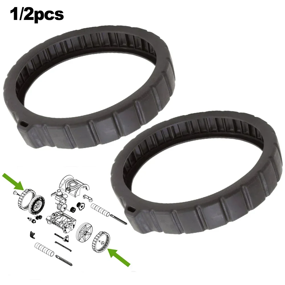 1/2 pièces de pneu de piscine 360287 360482 Pour Pentair pour nettoyeur de piscine REBEL pour KREEPY pour V2 Kit de pneus pour pièces de nettoyage de piscine lisses