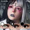 VISUASHOW Cosplay lentilles de Contact de couleur blanche 2 pièces lentilles de Contact fou Anime