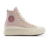 Sneaker CONVERSE "CHUCK TAYLOR ALL STAR MOVE PLATFORM GOLD LUXE", Gr. 36, orchid dust, egret, gold, Synthetik, sportlich, Schuhe