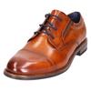 Schnürschuh BUGATTI, Herren, Gr. 44, braun (cognac used), Leder, elegant, Schuhe, Blockabsatz, Abendschuh, Festtagsschuh, Businessschuh, Logoprägung