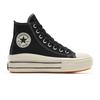Sneaker CONVERSE "CHUCK TAYLOR ALL STAR MOVE PLATFORM RETRO SPORT", Gr. 39,5, schwarz (schwarz, egret, schwarz), Leder, sportlich, Schuhe