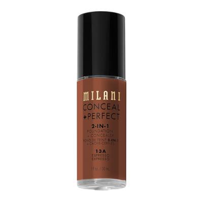 Milani Conceal + Perfect 2in1 Foundation 13A - ESPRESSO 30 ml Braun Image