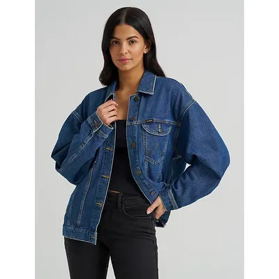 Wrangler Womens Girlfriend Denim Jacket Daffodil Size XS