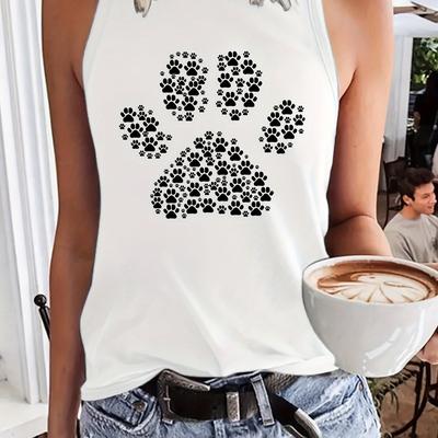 TEMU Tank Top, Sleeveless Casual Top For Summer & Spring, Women's Clothing Image