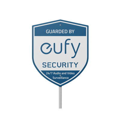 eufy Security Yard Sign White
