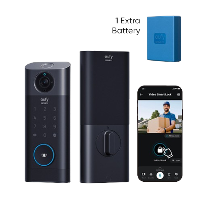 Video Smart Lock S330 + Rechargeable Battery Black