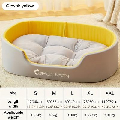 TEMU A Large, Thick, Dog Bed Suitable For Small Dogs And Cats, Designed Like A Sofa, Providing In Winter For Medium To Large Dogs. Image