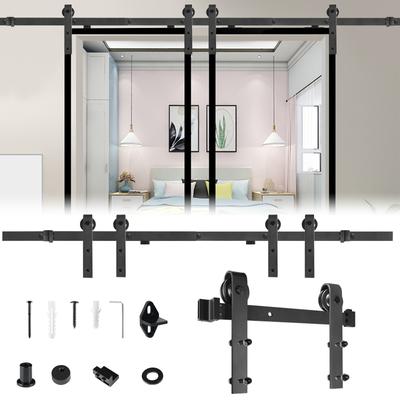 TEMU Sliding Door Fitting Set Sliding Fitting Set Rail For Sliding Doors, Wall Cabinets 1. 83/2/3. 66m Image