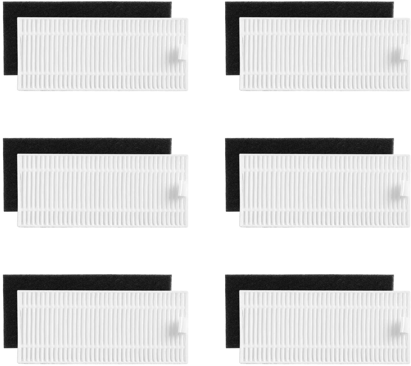 Filter Set, Compatible with RoboVac 11S, RoboVac 15T, RoboVac 30, RoboVac 30C Filter Set