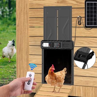 TEMU Automatic Chicken Coop Door With Timer/manual Mode, Anti-trap | Aluminium | Programmable Display Image