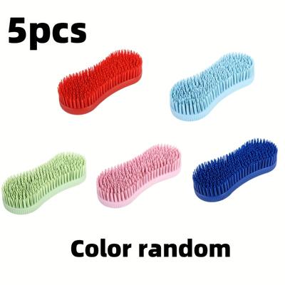 TEMU 5pcs Horse Grooming Brushes, Horse Cleaning Brush, Convenient Use, Durable Image